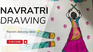 Navratri drawing ideas 🙏|Bond of Art|#youtube
