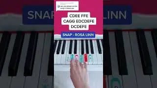 Snap - Rosa Linn (Piano Tutorial in Letters) 