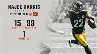 Najee Harris Week 12 | Every Run @ Cincinnati Bengals | 2023 NFL Highlights