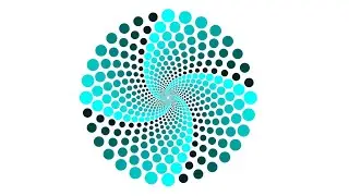 Dotted spiral 3D design in Coreldraw | Coreldraw tutorial | Graphic design | Use of Blend tool