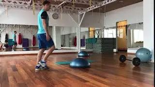 Выпад вперед на Bosu