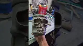 Sculpting Skull using airclay