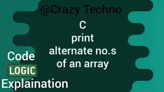Printing alternate array elements. 