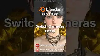 Switch Cameras Easily in blender in 8 seconds 