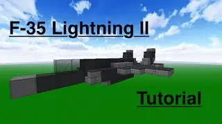 Minecraft Fighter Jet F-35 Lightninig II(Tutorial)1:1 Scale