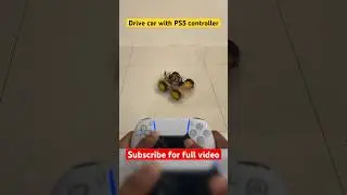Drive RC car with ps5 controller #shorts #ps5 #hashincludeelectronics #esp32