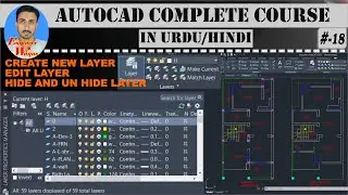 #18 | How to use Layer command in AutoCAD | Layer Properties AutoCAD | create new Layer & edit layer