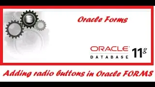How to add radio buttons in Oracle Forms.