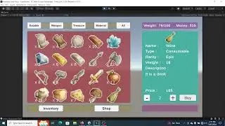 GamePlay | Inventory Shop Management | Unity3D Game