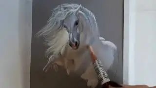 Horse in pastels