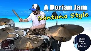 Original Song "Santana Style" A Dorian Jam by @shakeyourguitartutorials  #santana #latinrhythms