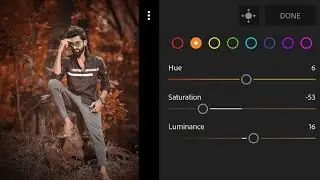 Black And Orange Tone Lightroom Photo Editing | Lightroom New Tone Photo Editing