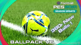 PES 2021 Ball Server Pack V6 AIO by Hawke [ 380+ Balls ]