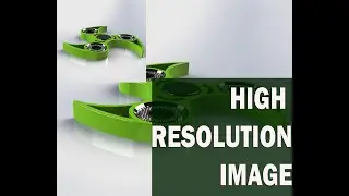 How to Change Solidworks 3D model into high resolution image | .sldprt file to high definition(HD)