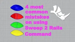 Top 4 Mistakes on Sweep 2 Rails Command in Rhino 3D Software 