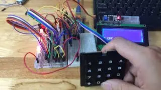PCF8574 Keypad control on/off 16 Led Arduino