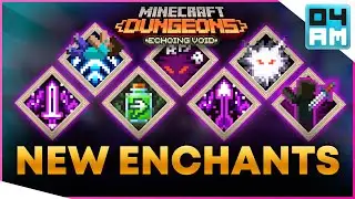 ALL NEW ENCHANTMENTS SHOWCASE - Echoing Void DLC Update in Minecraft Dungeons