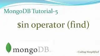 MongoDB Tutorial - 5: $in operator (find these values in db for a field)