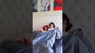 GETTING IN THE BED SMELLIJG LIKE FISH 🐟😳 #quiandken #funny #shorts