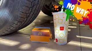CRUSHING SOFT & CRUNCHY THINGS BY CAR | McDonald’s, ICE CREAM…| SO RELAXING