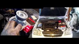 Chevrolet Lacetti замена помпы и ремня ГРМ