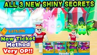 All 3 NEW Shiny Secret Pets & New CRAZY Ticket Method in Mining Simulator 2