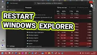 Tutorial: Restarting Windows Explorer on a Windows 11 Laptop (PC) 24H2 via Task Manager