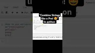Combine String like pro! In python | Intelligence Logic