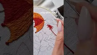 Ling short apple embroidery #embroidery #handembroidery #handmade #art #stitch #fall #craft #needle