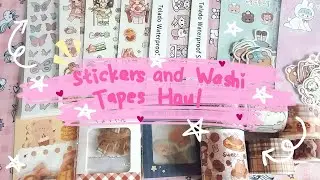 Stickers and Washi Tapes Haul #stationeryhaul