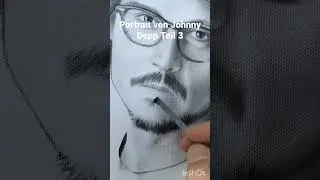 Teil 3 aus meiner Serie Porträt von Johnny Depp Öl auf Leinwand