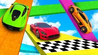 99.99% IMPOSSIBLE CARS VS CARS MEGA RAMP CHALLENGE in GTA 5!