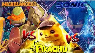 Michelangelo Vs. Pikachu Vs. Sonic