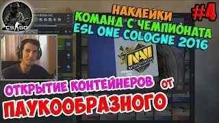 Наклейки с чемпионата ESL One Cologne 2016 | Открытие контейнеров NaVi, Fnatic и не только | #4