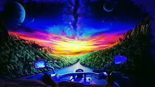 Full Gas - Black Light Mural Painting - by Antonipaints