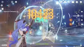 Ganyu, Albedo, and Venti combo