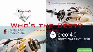 3D CAD Battle: Rhino vs Fusion vs Creo vs Inventor - Part1