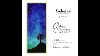 Galaxy Watercolor Painting Tutorial