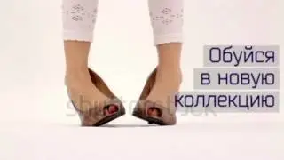 stock footage little girl on a high heels 1