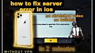 How to fix server issue in PUBG Mobile in IOS without any vpn🔥🔥