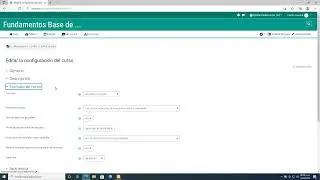 Editar Ajustes de un curso en Moodle- Tutorial para Docentes