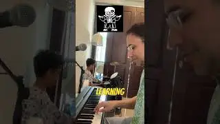 Megalovania | My Son learning the beat #magalovania #drummer #piano #pianist #drums