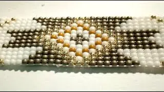 bracciale in perline con il telaio - handmade bracelet  miyuki - fai da te