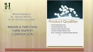 Indian Vs Pakistan Yarn Market Prices 18-Feb-22 #Yarn #Textile #Updates #India #Pakistan #Spinning