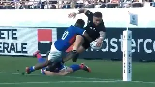 TJ Perenara ペレナラ選手（No.22）　お手本　オフロードパス & ラン & パス→トライ