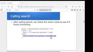 Intro to searching and sorting arrays in C++
