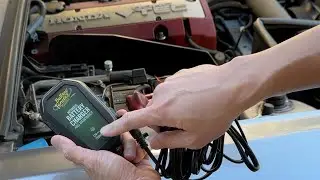 The Battery Tender JUNIOR on my Honda S2000!  SAVING MY BATTERY!