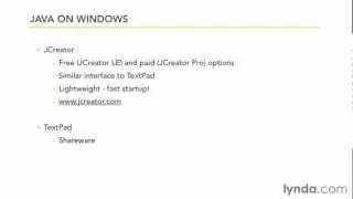 1-4. Choosing a development environment java essential training