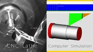 CNC lathe recorded by a high speed camera.