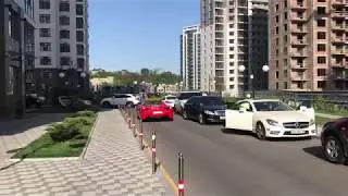 Шикарнейшая Ferrari 458 Italia на улицах Киева в ЖК Новопечерские Липки